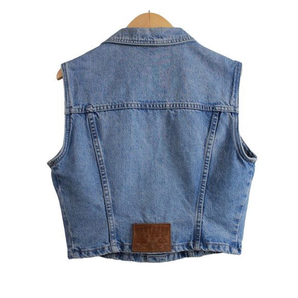 Cheyenne Blue Wash Vintage Denim Vest - Picture 2 of 16